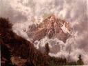 Image of Untitled; mountain top and clouds