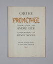 Image of Cover Page, from "Goethe's Promethee"