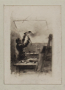 Image of Printmaker Heating a Plate