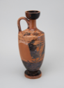 Image of Attic Black-figure Lekythos Vase with Charioteer Design