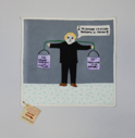 Image of Quilt Panel with Trump carrying water pails