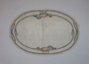 Image of Oval Placemat with Rooster Design